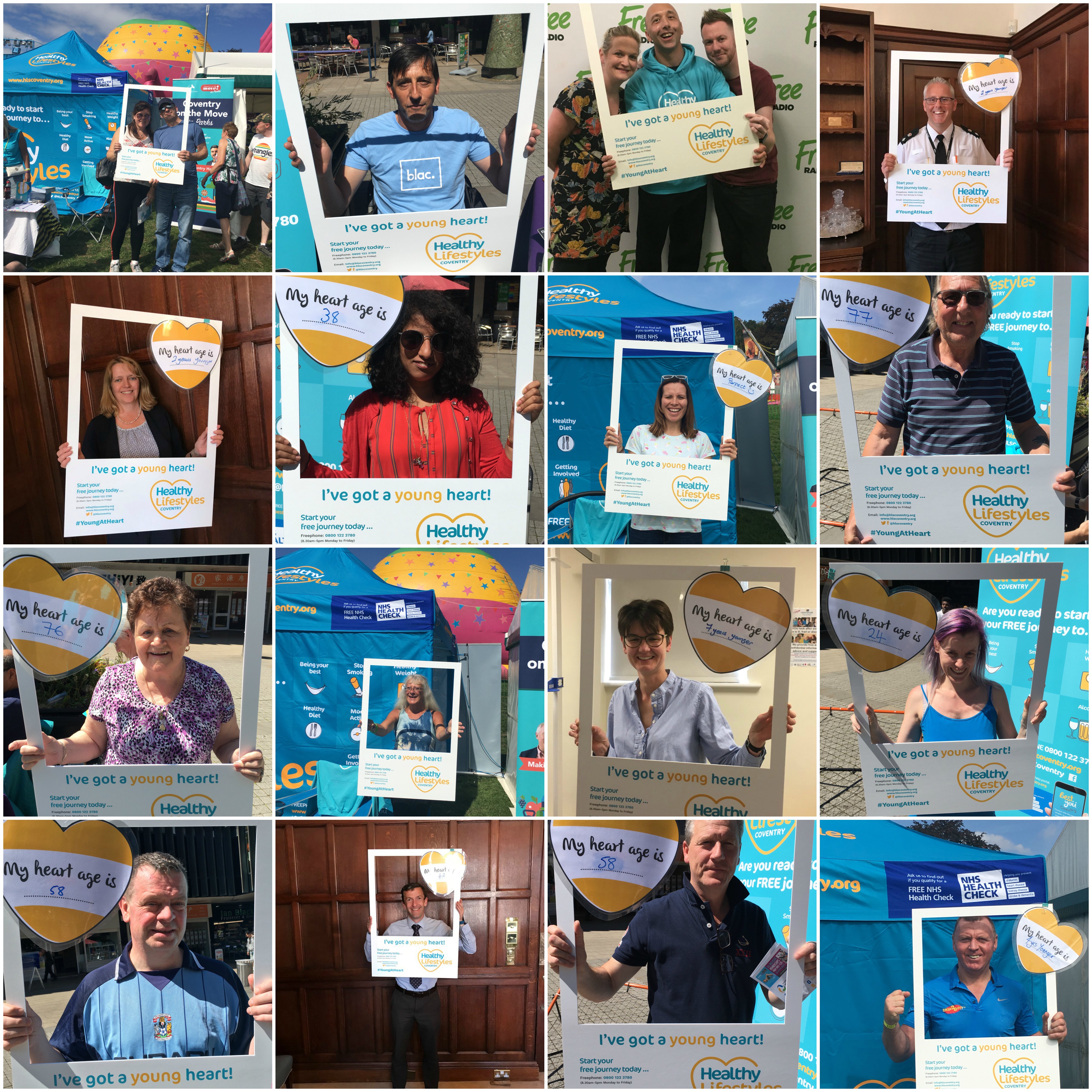 Big Heart Age Collage